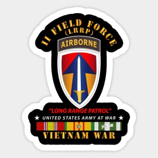 II Field Force - Airborne Tab - LRP - Vietnam w VN SVC Sticker